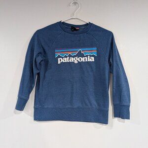 Patagonia Logo Sweatshirt Blue Size Small